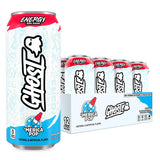 GHOST Energy Drink - 12-Pack, 'Merica Pop, 16oz Cans - Energy & Focus & No Artificial Colors - 200mg of Natural Caffeine, L-Carnitine & Taurine