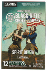 Black Rifle Coffee Company Spirit of '76 Single Serve Pods Medium Roast - 12 count - Roasted in the USA - America's Coffee