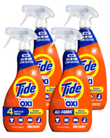 Tide Laundry Stain Remover with Oxi, Rescue Clothes, Upholstery, Carpet and more from Tough Stains, Stain Treater, 22 Fl Oz (Pack of 4)