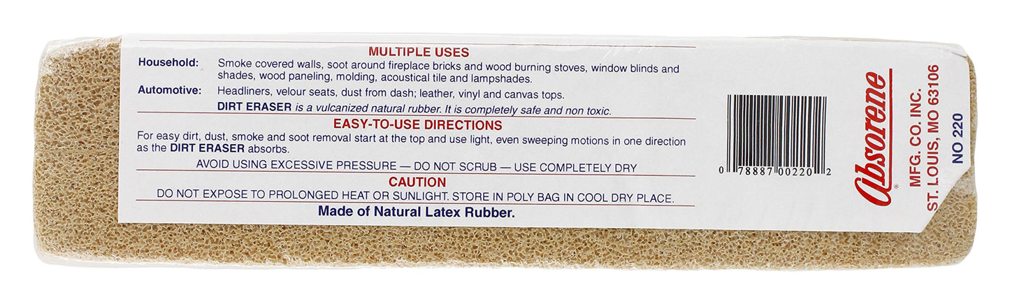 Absorene Dirt Eraser Large Beige 1 3/4"H x 3 3/4"W x 7 1/4"D