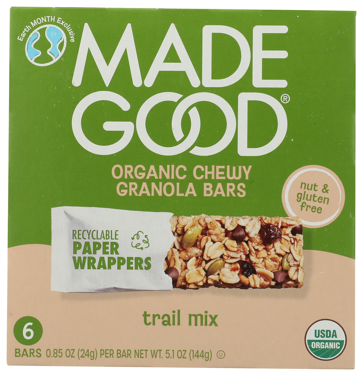Madegood, Organic Granola Bar Trail Mix, 5.1 Ounce
