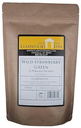 Elmwood Inn Fine Teas, Wild Strawberry Green Tea, 25 Pyramid Sachet Tea Bags