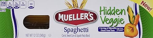 Mueller's Hidden Veggie Pasta, Spaghetti, 12 Ounce (Pack of 6)