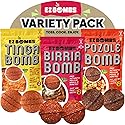 EZ Bombs Variety Pack - Pozole, Tinga & Birria Bomb Seasonings - Authentic Mexican Spice Mix for Tacos, Tortas, Nachos & Pozole Soup - Made with Real