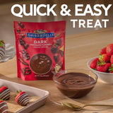 GHIRARDELLI Dark Chocolate Flavored Melting Wafers, 10 oz Bag - Rich Chocolate Candy Melts for Dipping, Coating, Molding & Baking