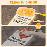 360° Duster Refills Kit for Swiffer Duster, 25 Pack & 1 Handle, Multi-Surface Dusters with 4X Cleaning Power. Efficient Duster Kit for Cleaning Pet