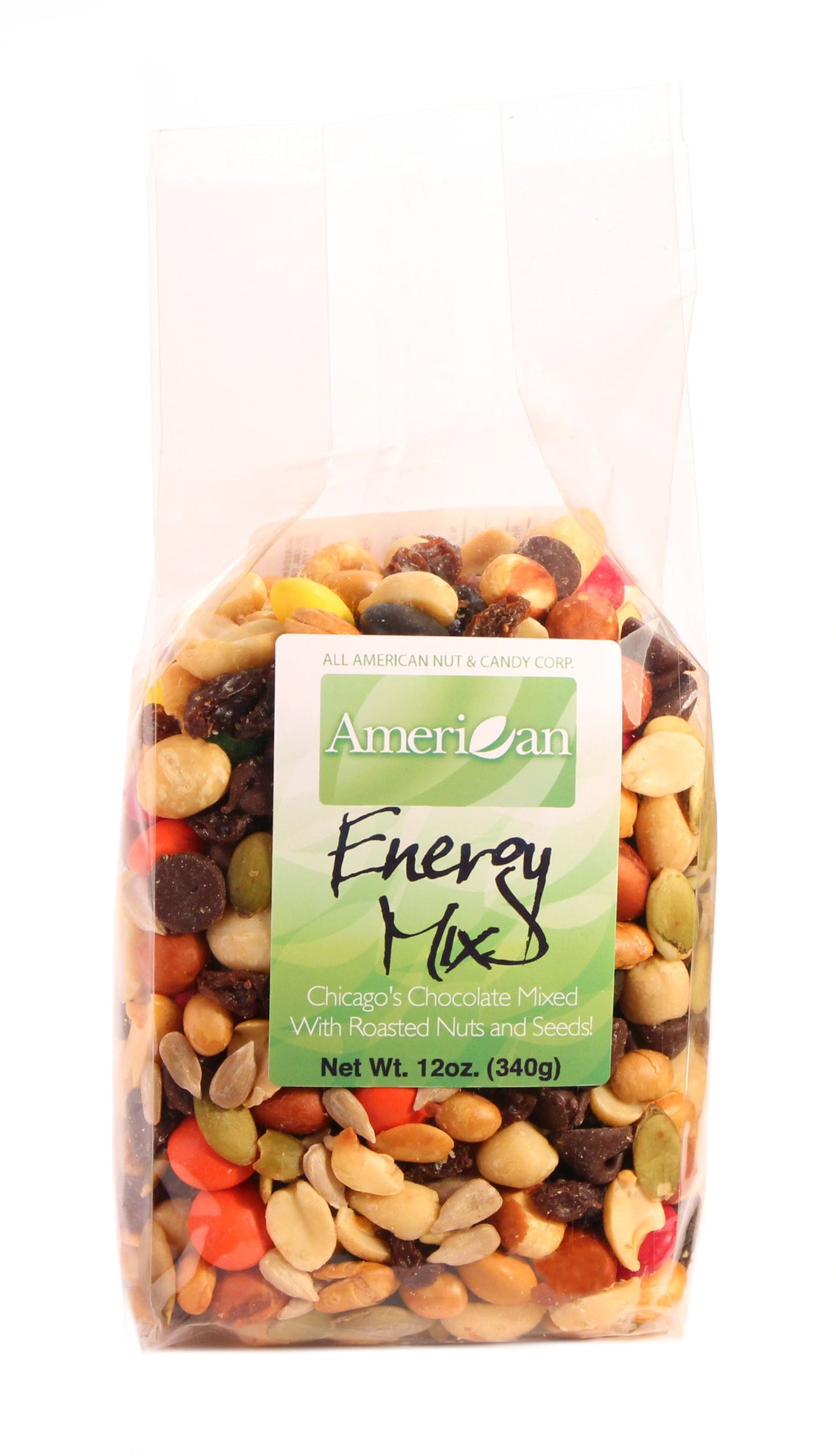 12oz Gourmet Style Bag of Energy Trail Mix with Chicago's Very Own Chocolate [3/4 lb.]