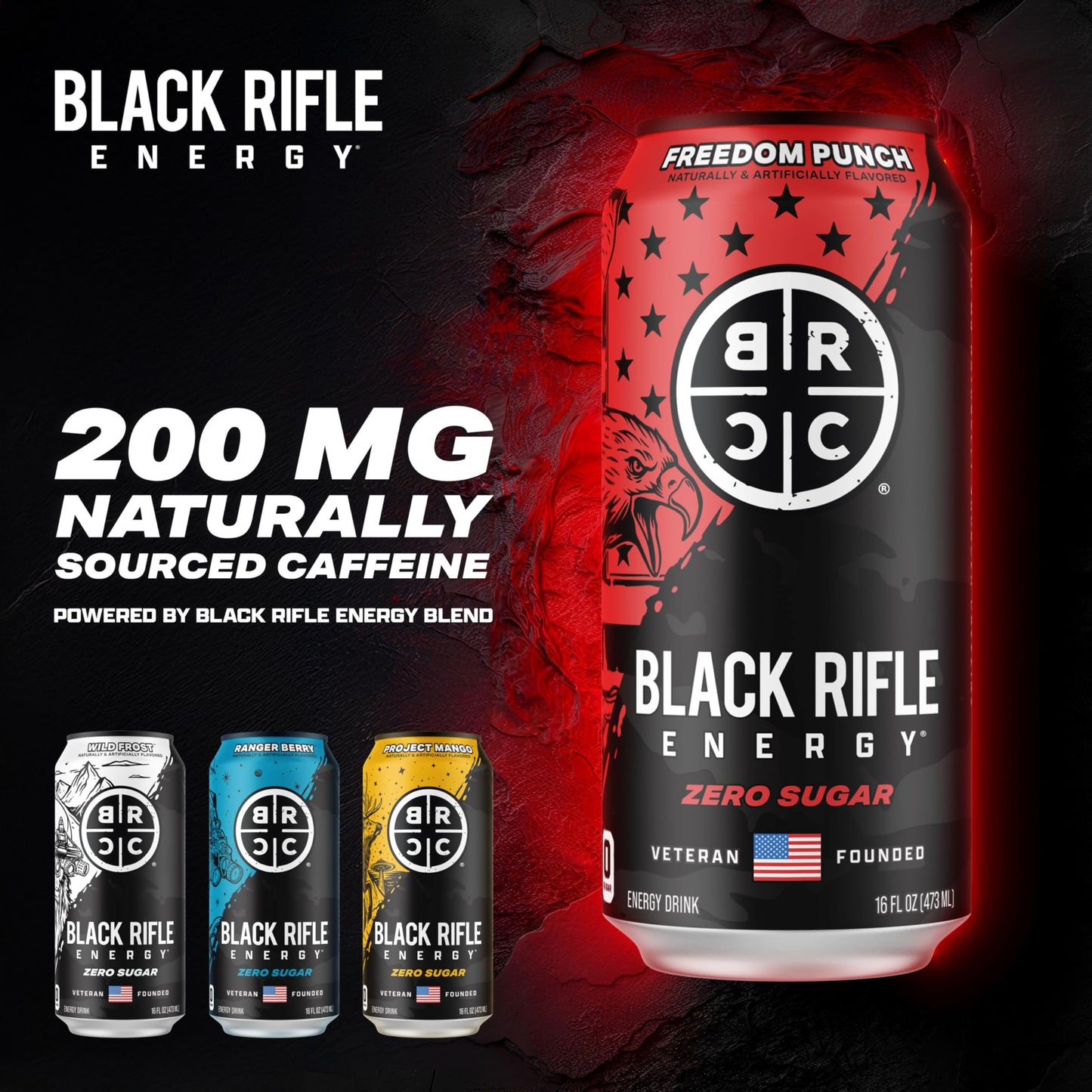 Black Rifle Coffee Company Freedom Punch, 16 oz, 12 ct