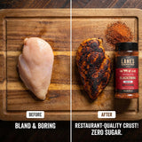 Rub Blackening - 2 x 10.2 oz Shaker - Cajun Seasoning and Blackened Seasoning for Chicken Rub - Salt Free Seasonings and Spices - Spiceology Spices 4