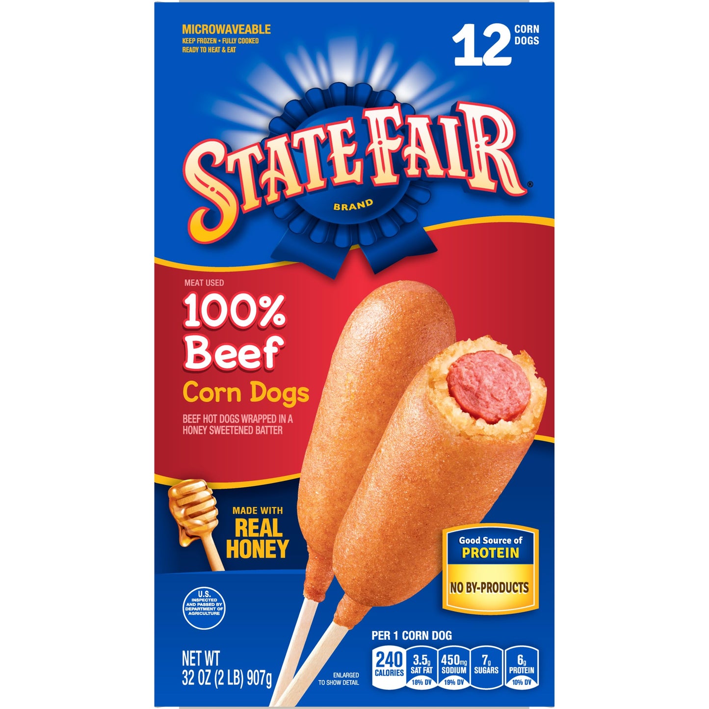 State Fair 100% Beef Corn Dogs, 12 Count (Frozen)