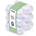 4 Gallon Trash Bags - 300 Small Mini Garbage Bags | 17" x 18" Clear Waste Basket Trash Bags | Bulk Plastic Bathroom Trash Can Liners