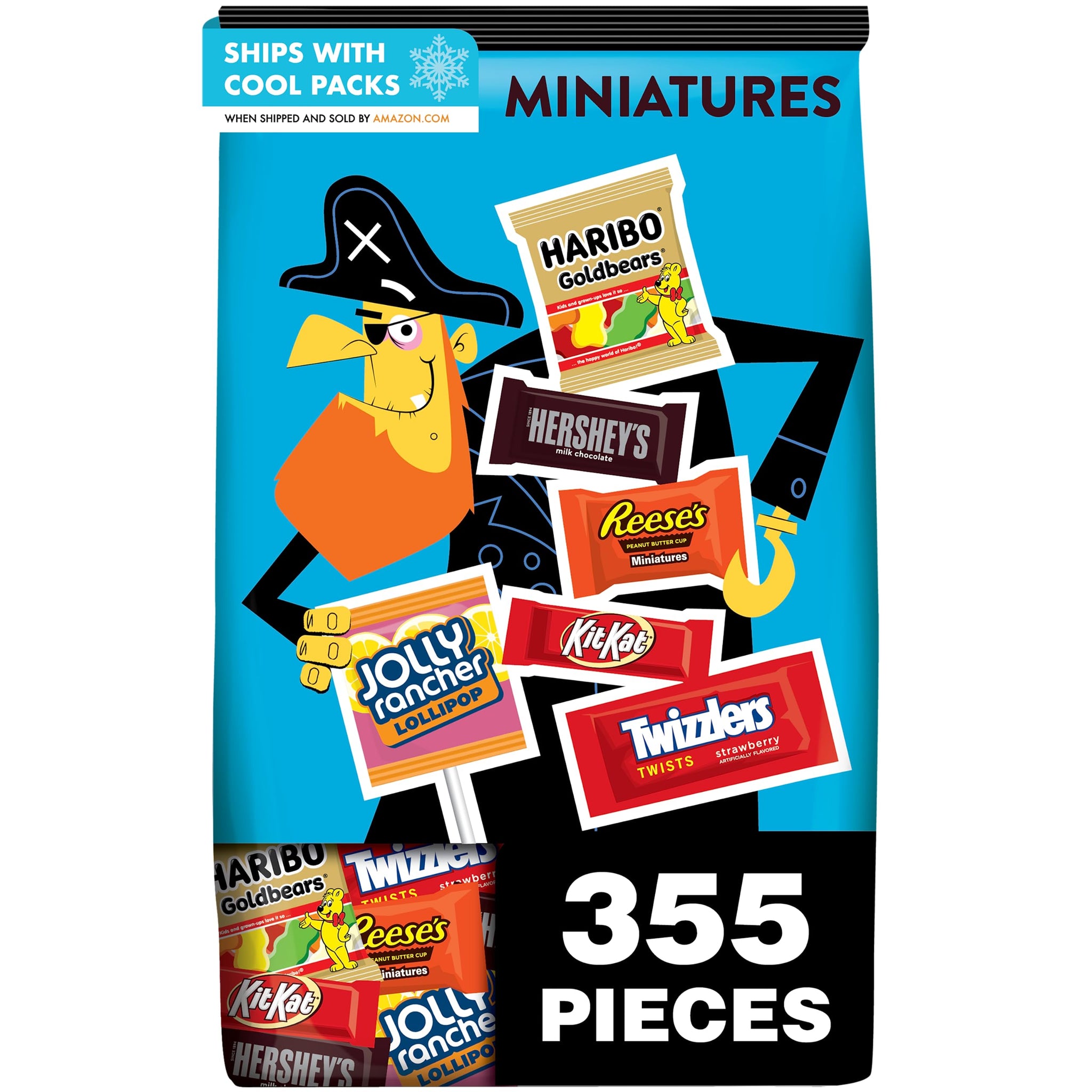 HERSHEY'S Milk Chocolate Miniatures, 101.04 oz (355 Count)