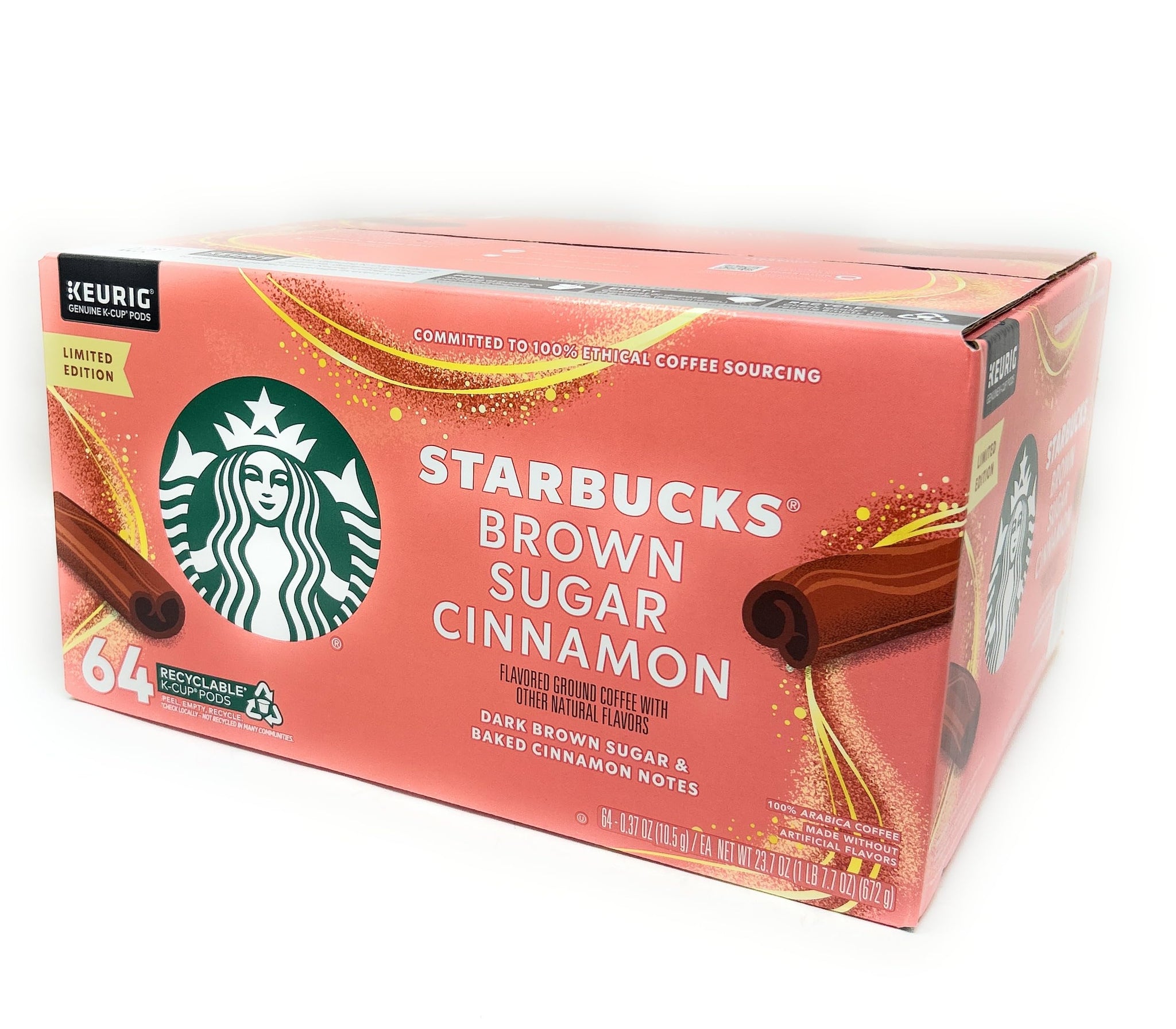 Starbucks Brown Sugar Cinnamon Coffee K-Cups - 64 count