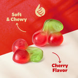 Cherry Gummy Candy | 1-Pound Bag | Chewy Cherry Candy | Soft & Juicy Fruit Gummies for Parties, Gifting, Dessert Decorating, Buffets & Everyday