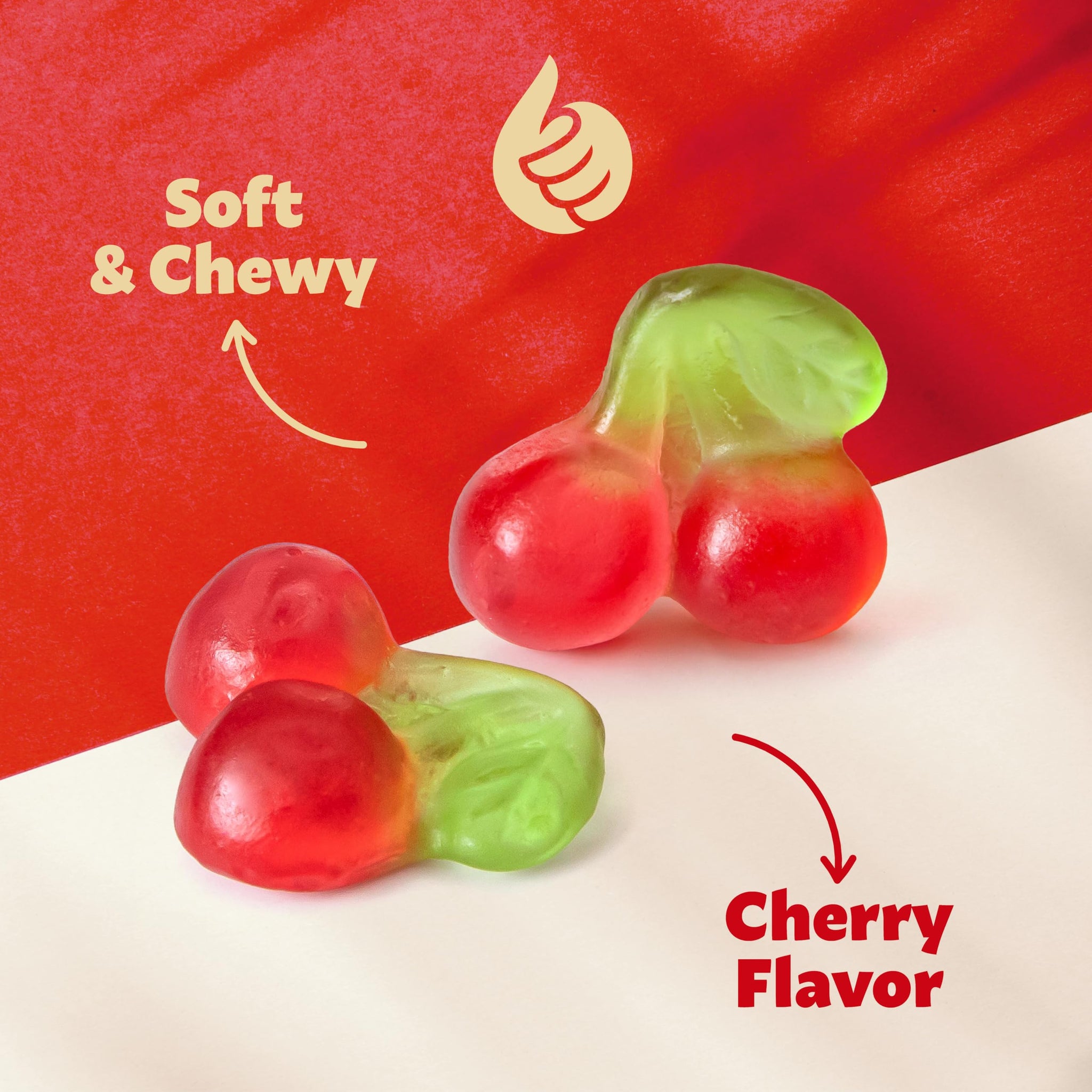 Cherry Gummy Candy | 1-Pound Bag | Chewy Cherry Candy | Soft & Juicy Fruit Gummies for Parties, Gifting, Dessert Decorating, Buffets & Everyday