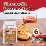 Kidney tea formula Ginseng Six Treasure Tea, Liver and Kidney Care Tea, Pure Chinese Herbal Medicine Five Treasures tea, Men’s Herbal Tea? 6 Precious