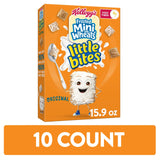 Kellogg's Frosted Mini-Wheats Little Bites Cold Breakfast Cereal, Fiber Cereal, Kids Snacks, Original (10 Boxes)