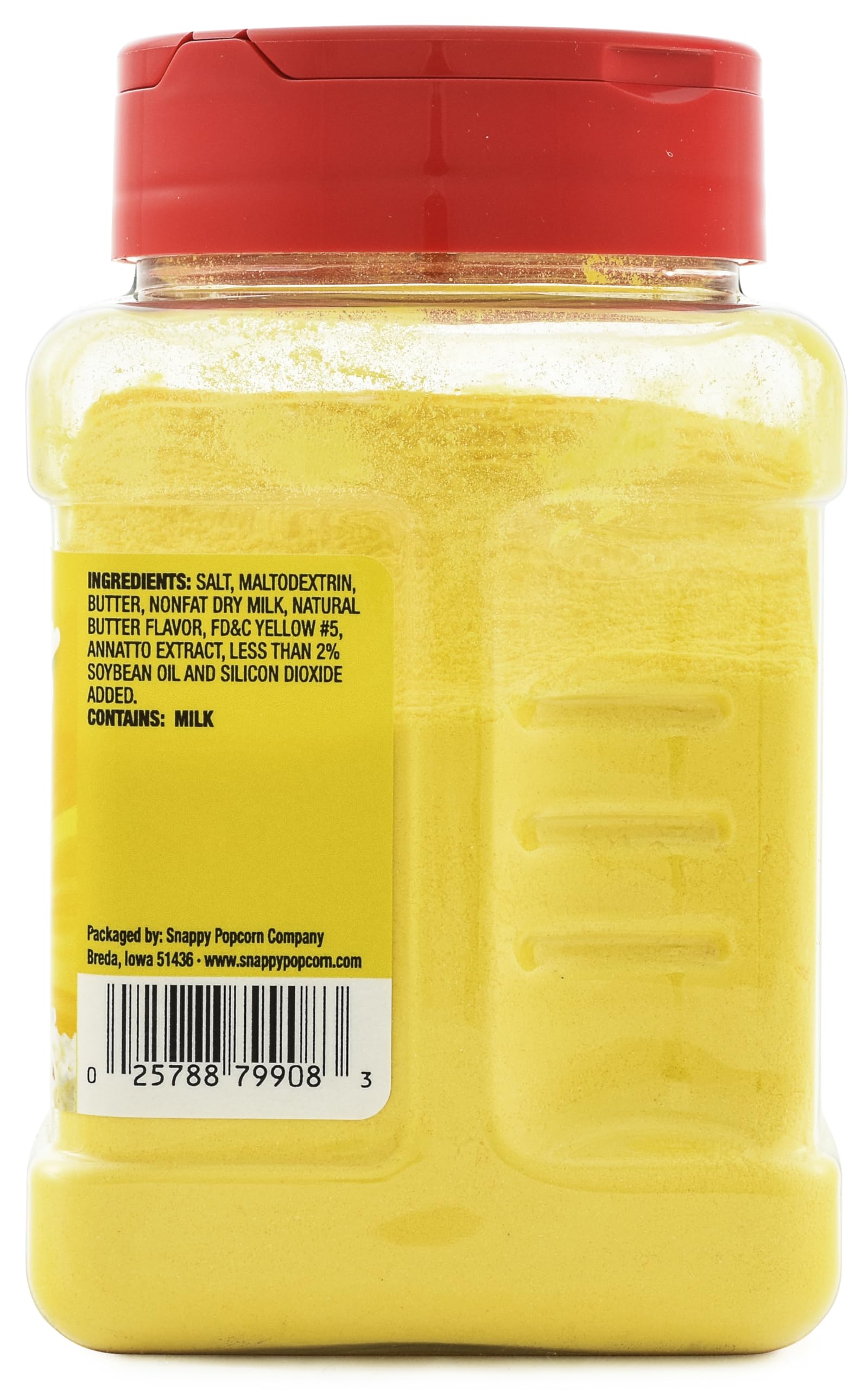 Snappy Butter Popcorn Seasoning, 12 oz, 12-Count Case, Bold Butter and Salt Flavor, No MSG Added