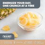 Premium Dried Pineapple Chunks 16oz | Non-GMO, Batch Tested Gluten & Peanut Free | Ethically Sourced for Guilt-Free Snacking | Fresh, Crispy