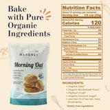 Havenly Morning Oat Bread Mix 18.5 oz. Gluten Free Flour | Vegan, Dairy, Nut, Soy Free | No Knead - Easy to Make | High Fiber, Whole Grain, Gluten Free Organic Oat and Buckwheat flour Ingredients | Baking Yeast Included