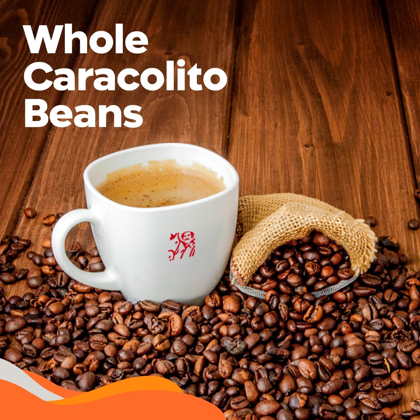 Juan Valdez Colina Whole Bean Coffee - Medium Roast | 16 oz - 100% Colombian Coffee | Unique “Caracolito” Beans with Peach & White Chocolate Notes