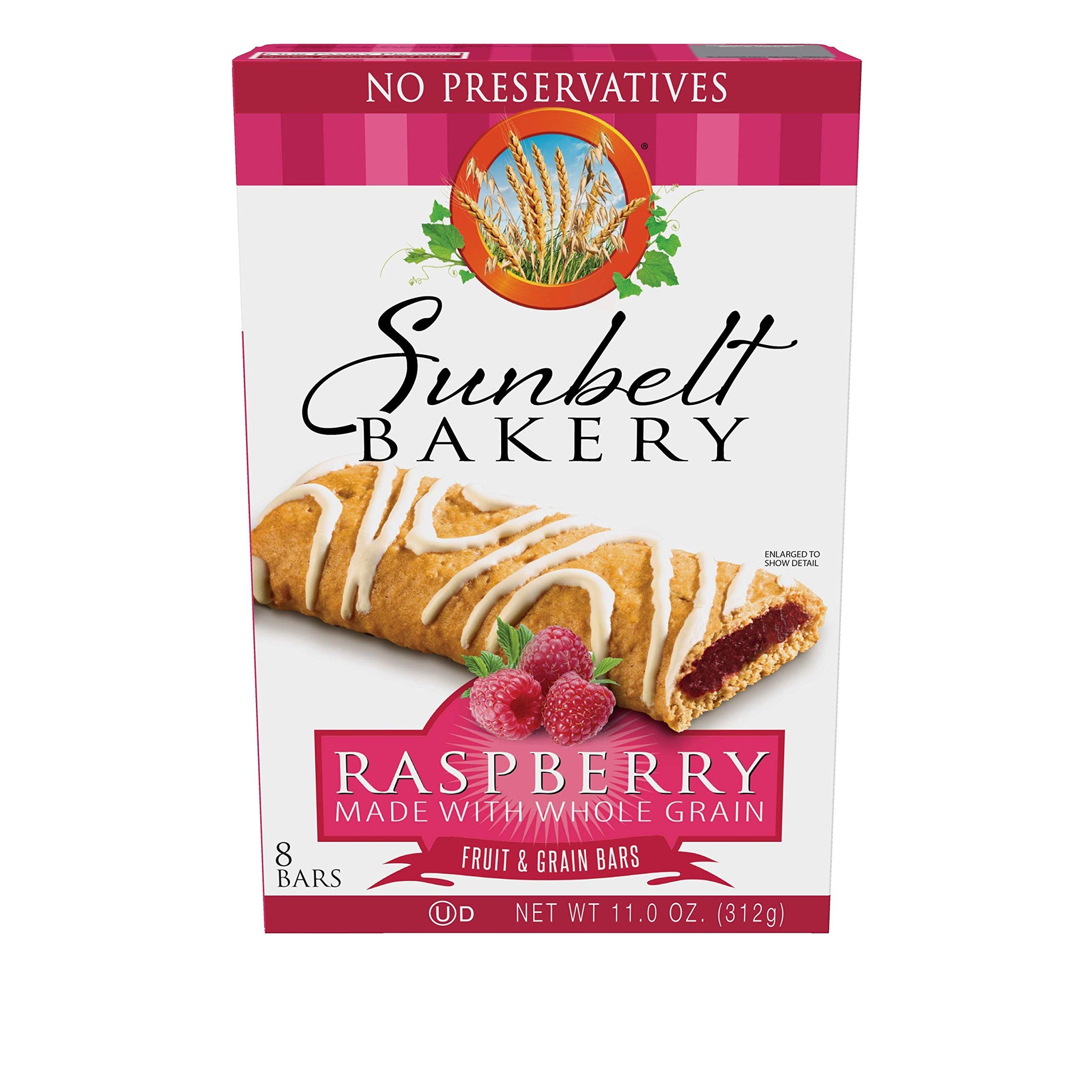 Sunbelt Bakery's Raspberry Fruit & Grain Bars, 5 Boxes, No Preservatives (40 Bars)