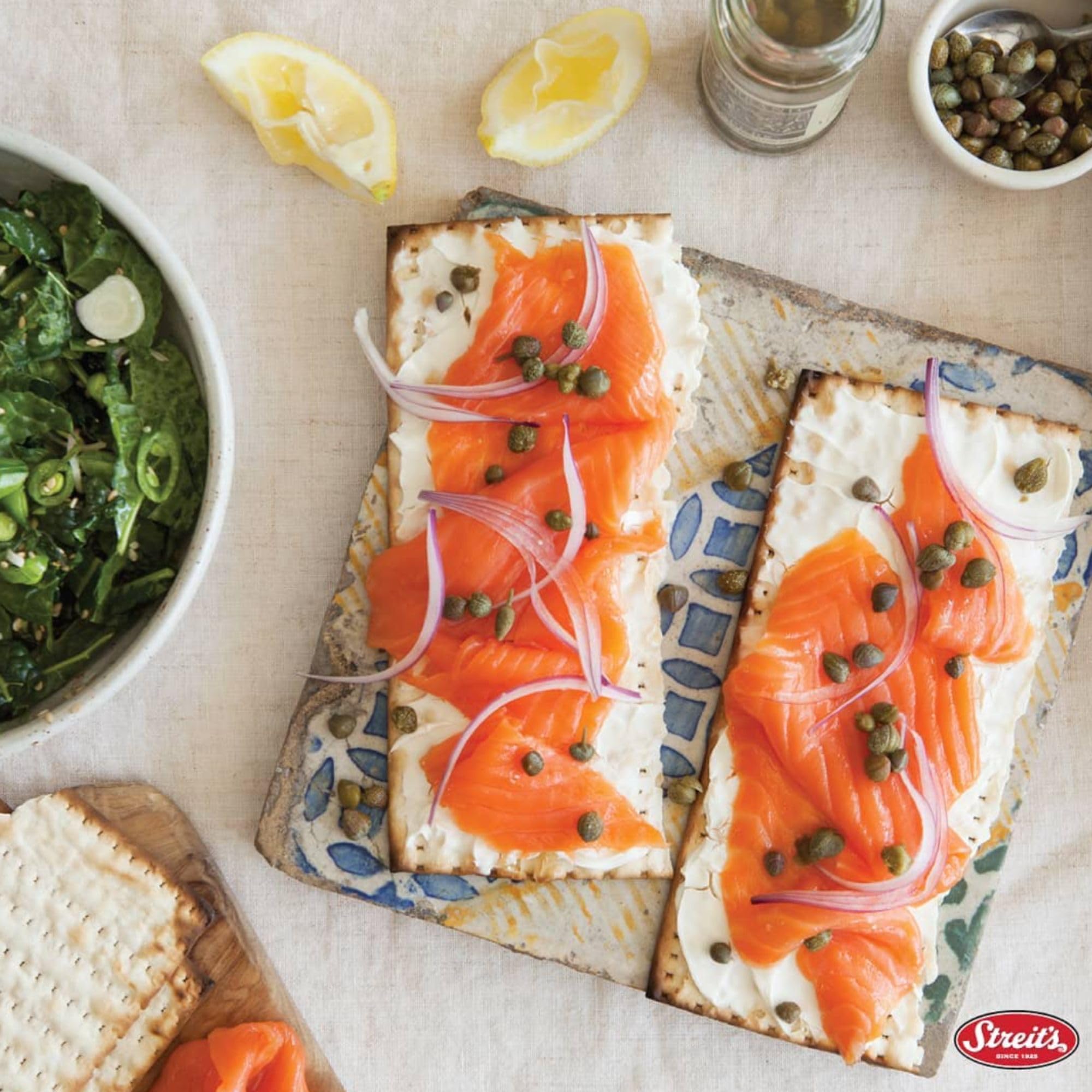 Streit's Unsalted Matzo - Thin & Crispy, Non-GMO, Sodium Free, Low Fat, Vegan, Family Owned, Kosher Certified, Pair with Soups, Spreads & Salads