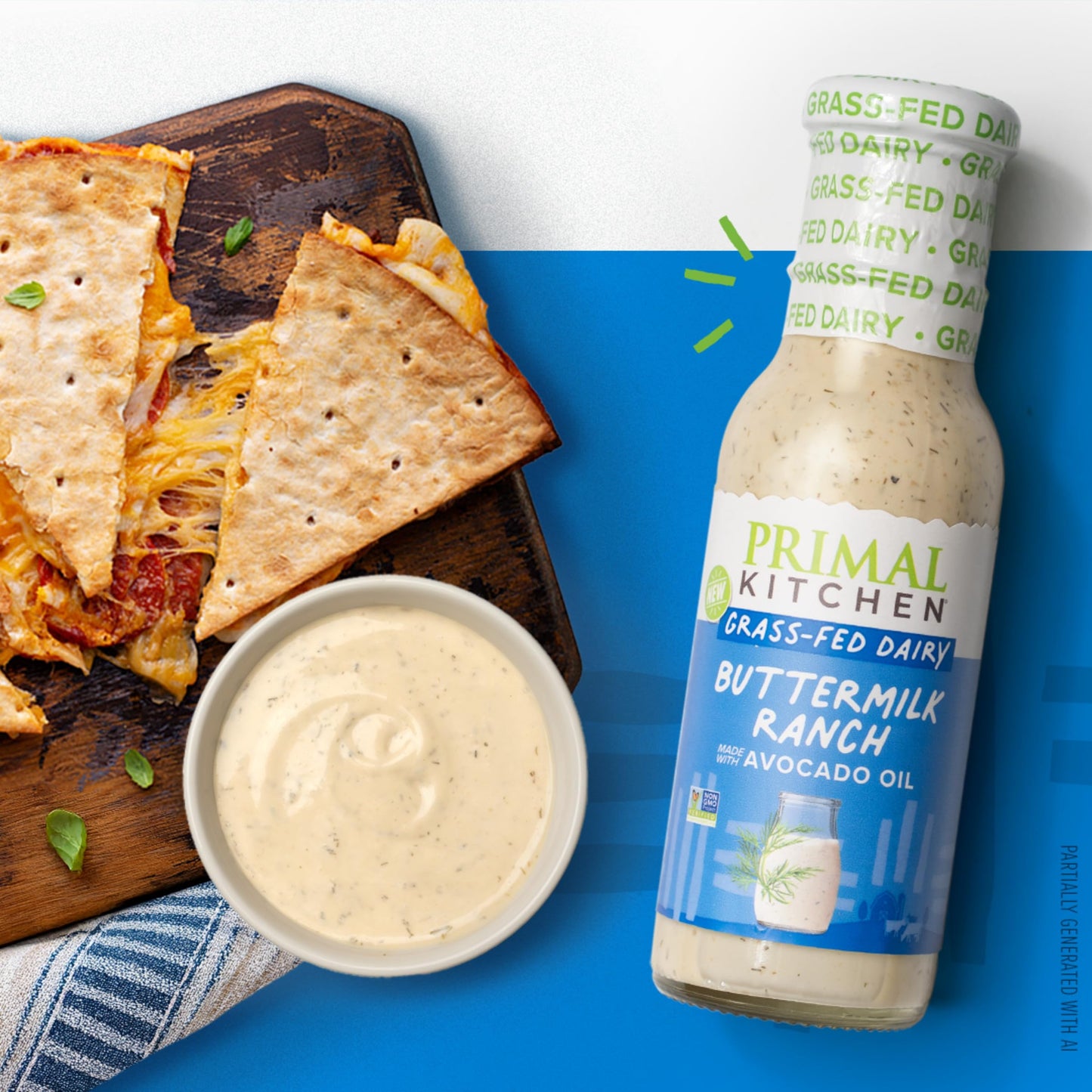 Primal Kitchen Buttermilk Ranch Dairy Dressing, 8 oz