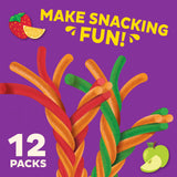 Annie's Organic Sweet and Sour Fruit Twists, Strawberry Lemonade Fruit Flavored Snacks, 6 Count, 3.84 oz