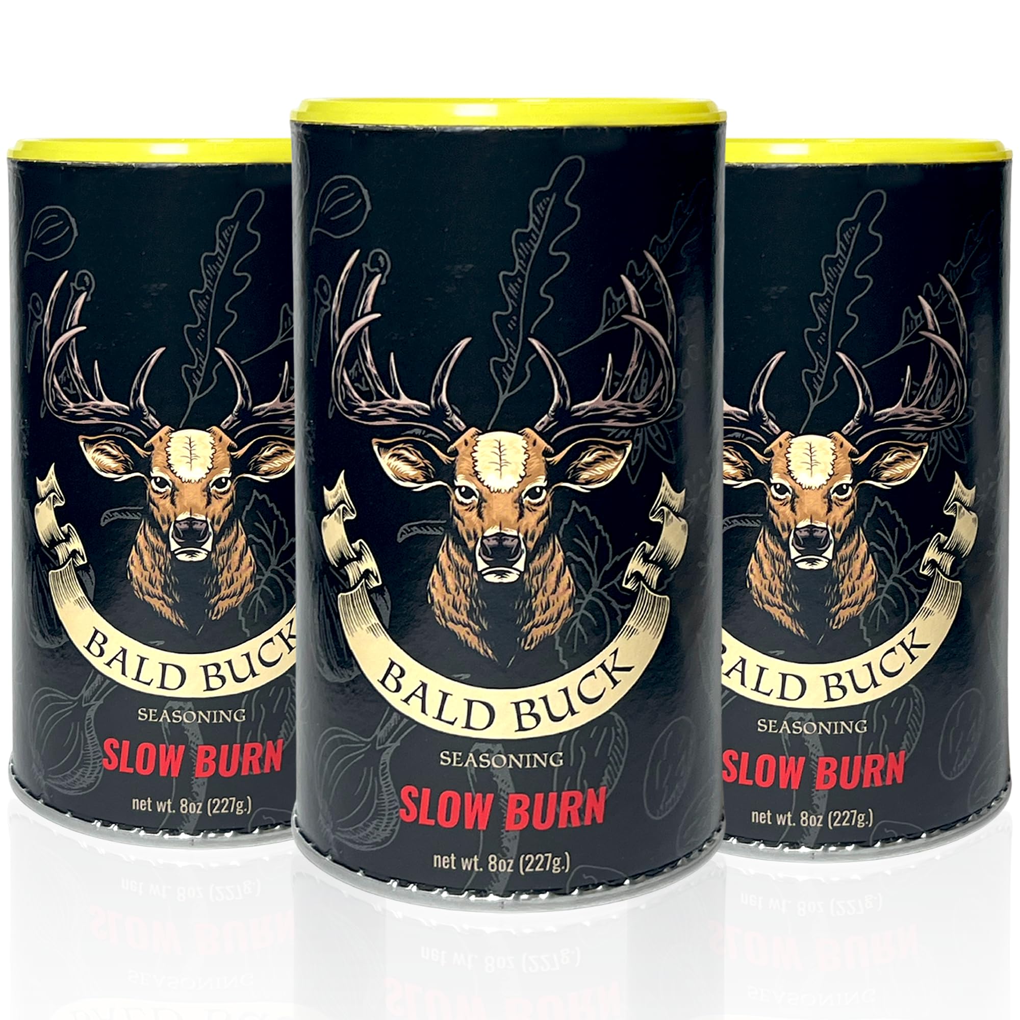 Bald Buck Seasoning: Bold Taste & Slow Burn Combo (Pack of 3) (Slow Burn Pack of 3)