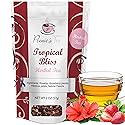 Pennie’s Tea - Tropical Bliss Loose Leaf Hibiscus Tea - Natural and Non-Caffeinated Organic Loose Leaves for Hot & Iced Beverages - Makes 25-30 Cups