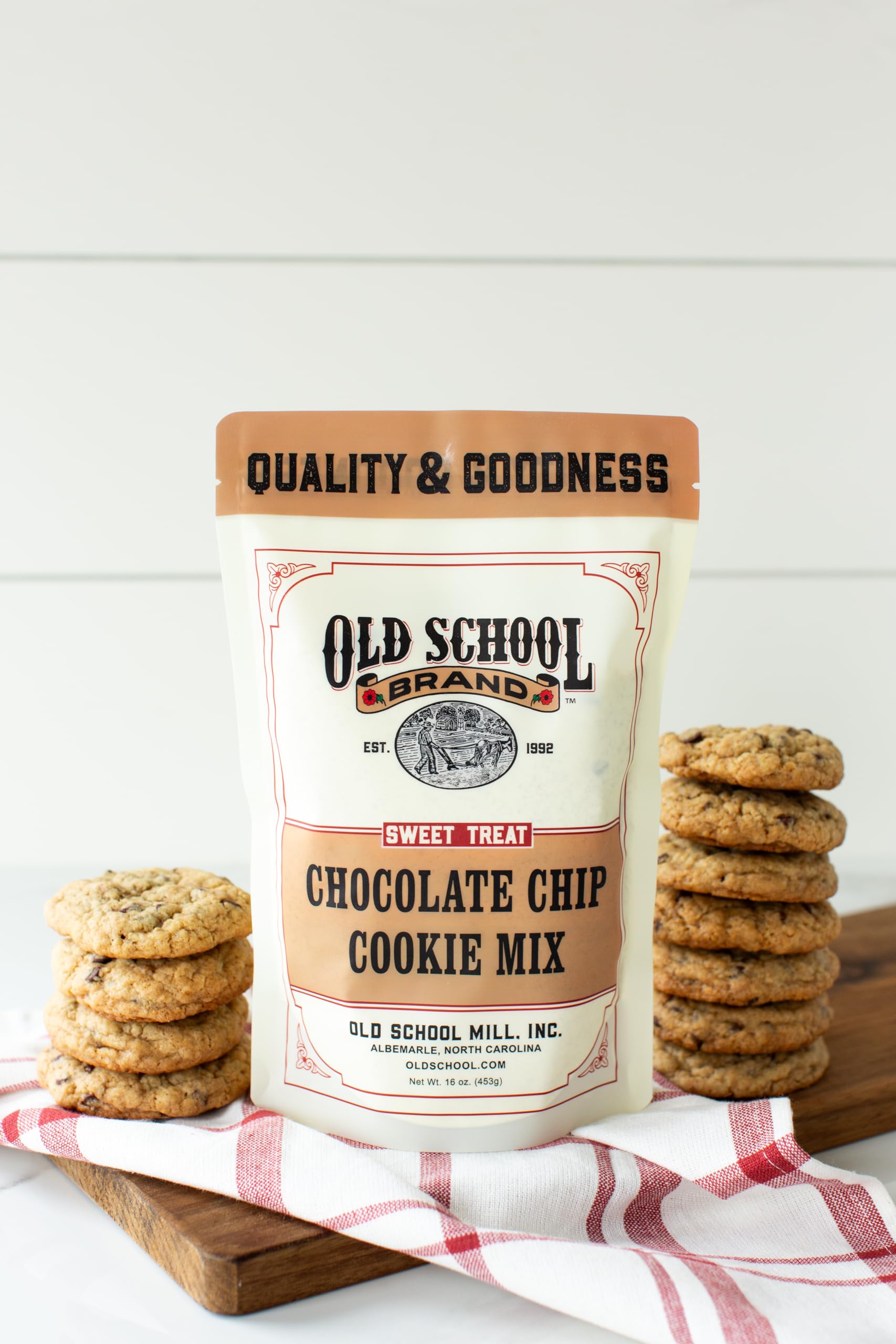 Old School Brand Chocolate Chip Cookie Mix - 16 oz Package - Great For Holiday and Year Round Baking! YUM! (1)