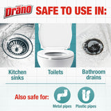 Drano Max Build Up Remover Drain Cleaner, Enzymes & Probiotics Prevents Clogs & Remove Odor-Causing Buildup, Safe for Septic, Toilets & Pipes in