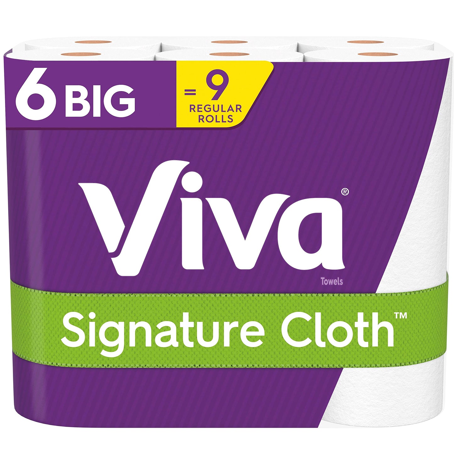 Viva Signature Cloth Paper Towels, Choose-A-Sheet - 6 Big Rolls = 9 Regular Rolls (78 Sheets Per Roll), 6 Count (Pack of 1)