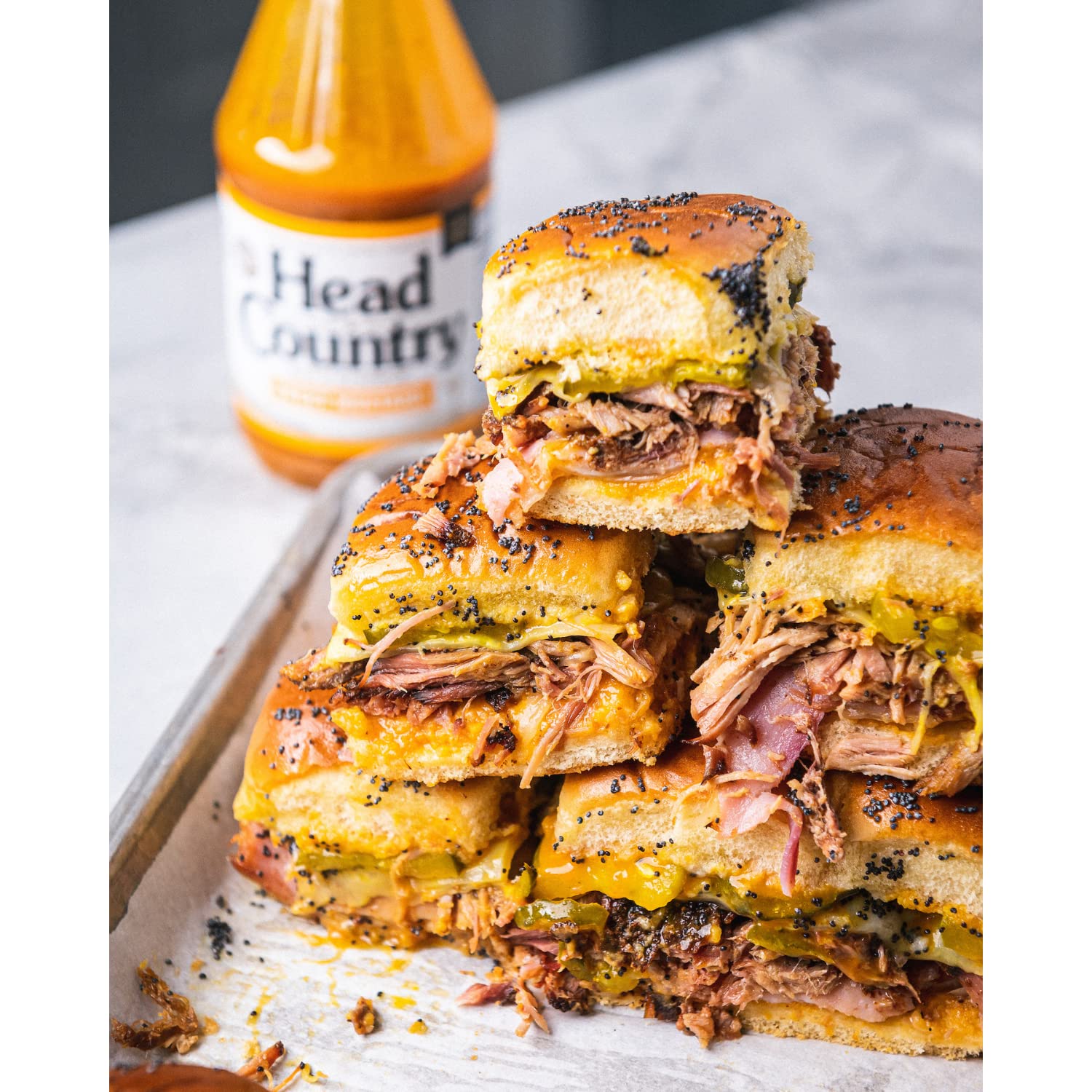 Head Country Bar-B-Q Sauce, Sweet Mustard, 18.5 oz, Pack of 1