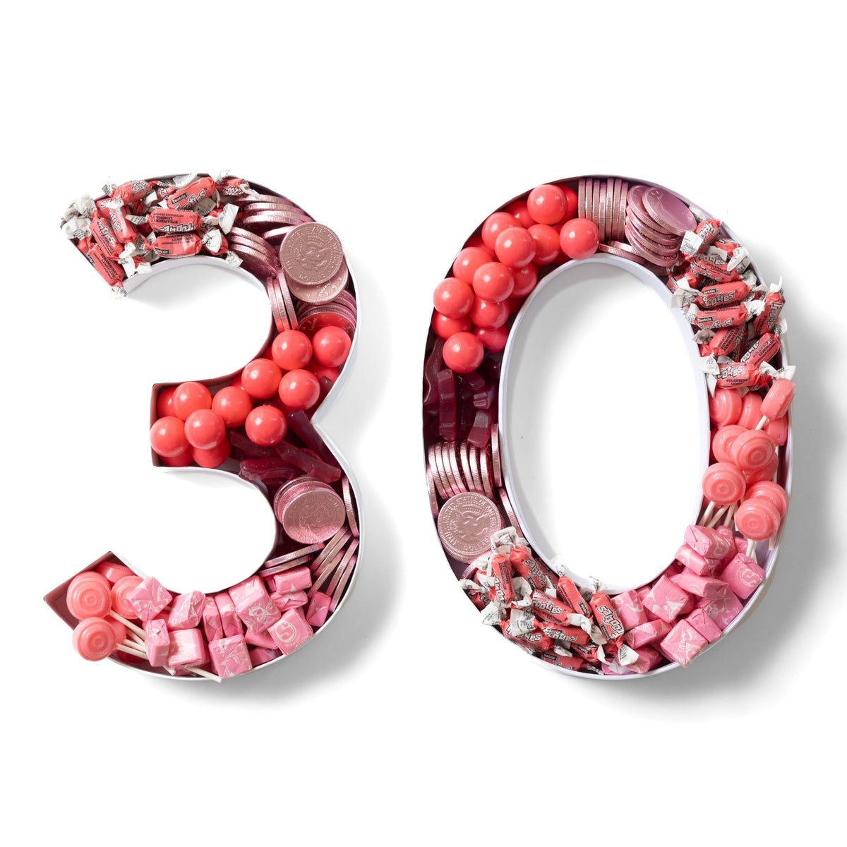 Sisterly Market - Cardboard Numbers and Cardboard Letters Fillable Candy Box, Handmade Marquee Letters for Parties and Milestones, Letter W, 12" L x