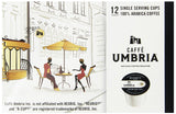 Caffe Umbria Single Serving Coffee Cups, Mezzanotte Decaf Blend, 12 Count