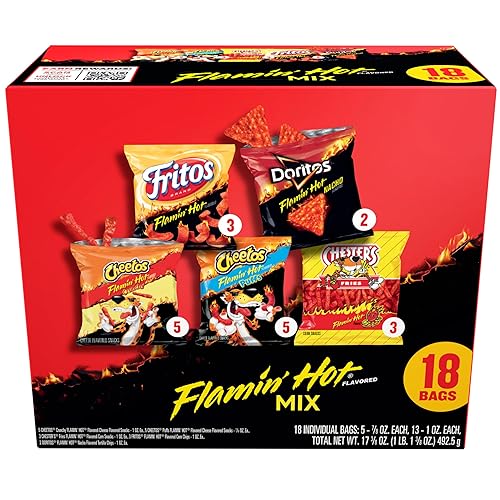 Frito Lay Flamin' Hot Mix Variety Pack (18 Count)