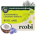 Roobi Laundry Detergent Sheets. Up to 128 Loads, Liquidless Detergent. Carbon Neutral, 100% Vegan & Sustainable Linen Breeze Scent.