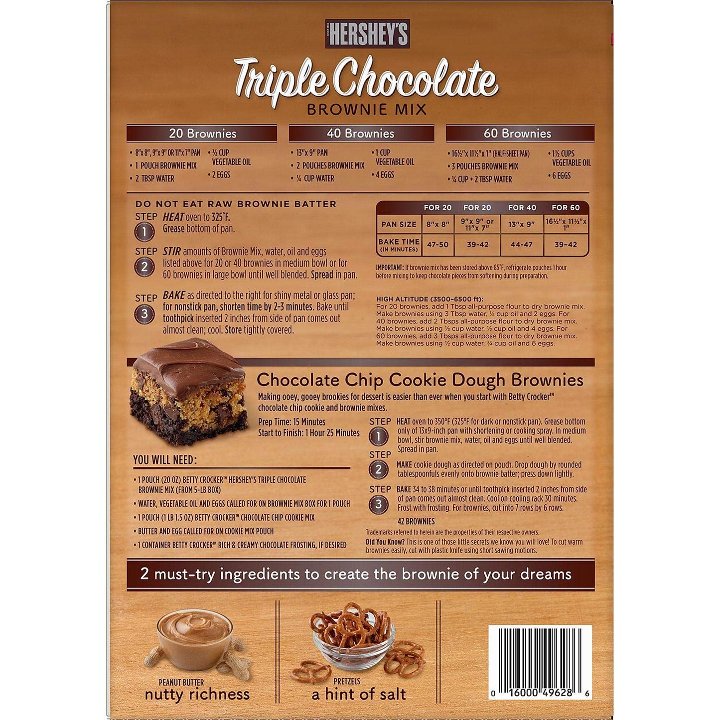 Betty Crocker's Hershey's Triple Chocolate Brownie Mix (20 oz. ea., 4 pk.)