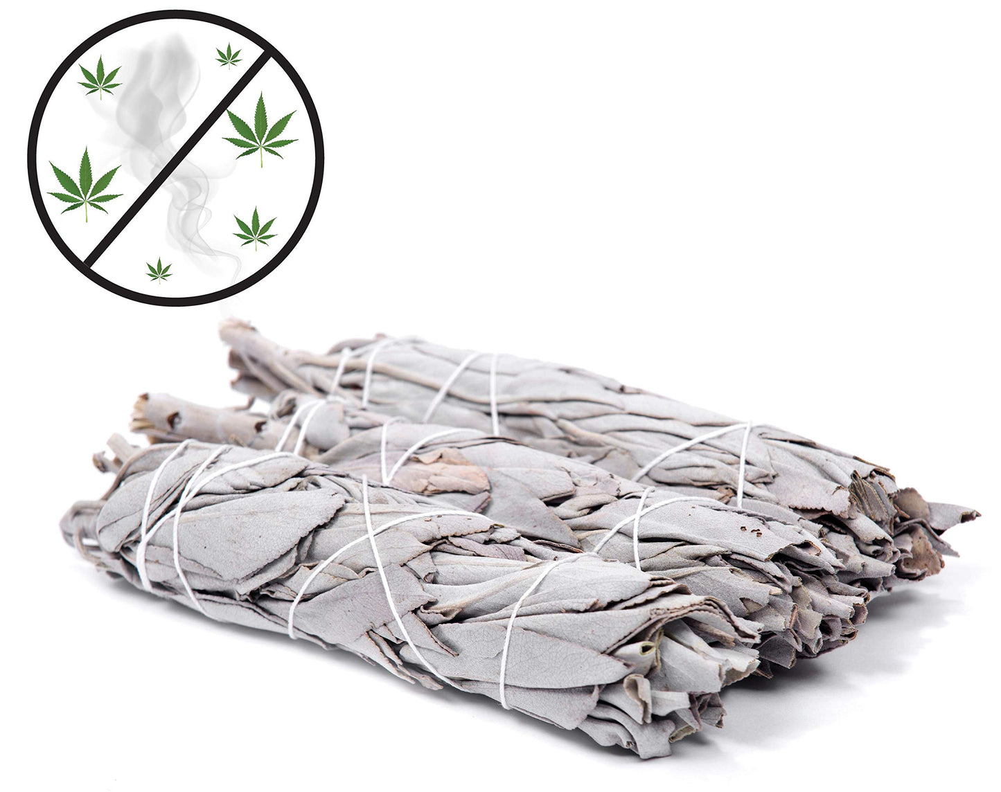 Natural Cannabis Smell Remover - 3 Sage Sticks Gives All-Natural Like Smell Not Suspicious Air Freshener Extreme Odor And Smoke Eliminator