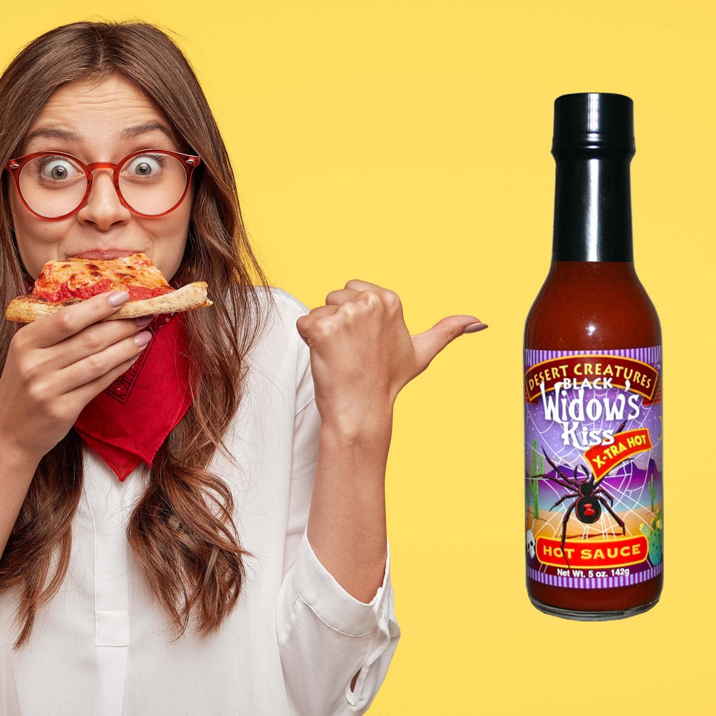Desert Creatures Habanero Hot Sauce - Black Widow's Kiss - Extra Hot!
