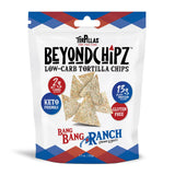 BeyondChipz Low Carb Tortilla Chips, Bang Bang Ranch, Keto Friendly, Gluten Free, One 5.3oz Bag