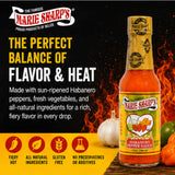 Marie Sharp’s Fiery Hot Habanero Pepper Sauce, 5 oz - Extra Hot Belizean Hot Sauce with Intense Heat & Flavor - All-Natural, Gluten-Free
