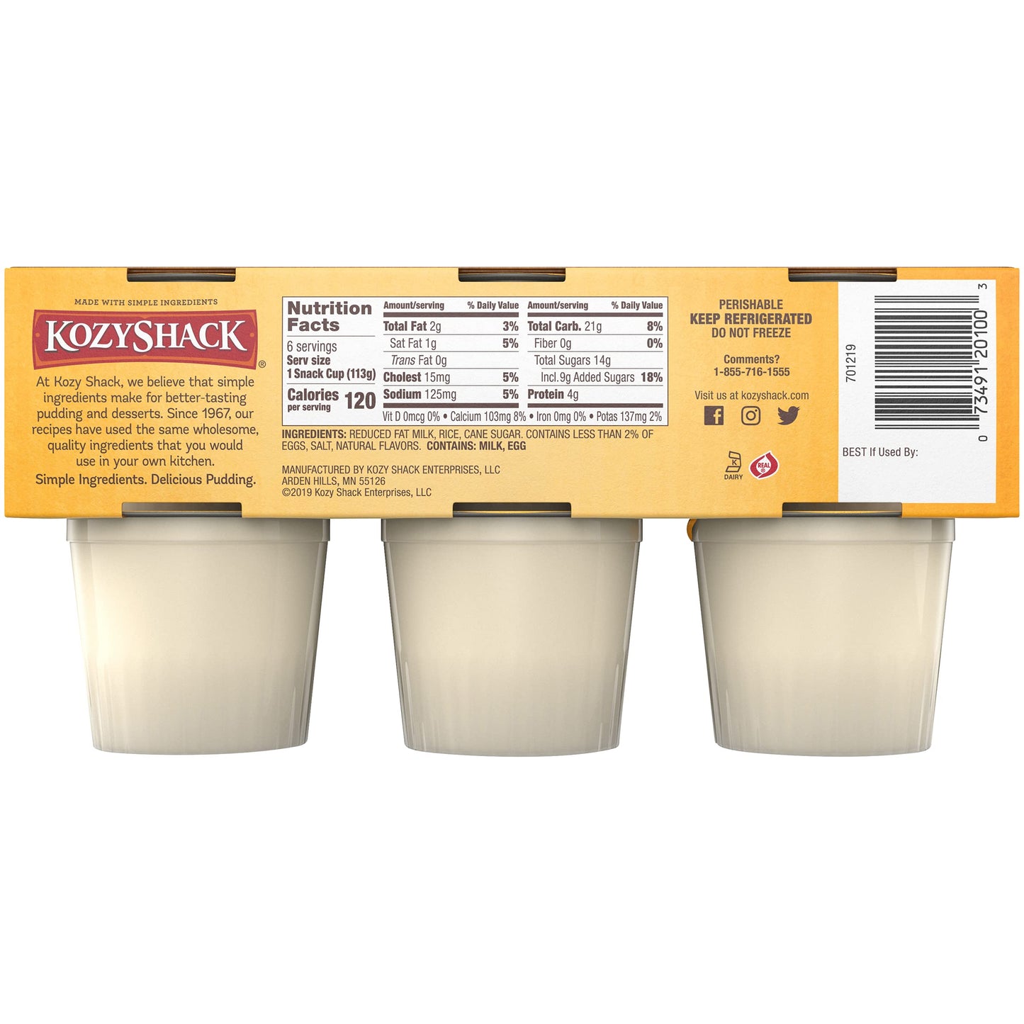 Kozy Shack Original Rice Pudding, 24 OZ