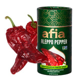 Afia - Aleppo Pepper Flakes | Aleppo Mediterranean Pantry Spice for Middle Eastern Dishes, Meals and Cuisine | Premium Middle Eastern Spices, 1.7oz