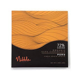 Nibble Chocolate Peru 72% | 3 Pack | Certified Organic | Vegan | 2 Ingredients | Gluten & Soy Free |