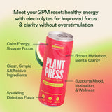 Plant Press - Organic Energy Drink, 100 mg Caffeine Clean Coffee Alternative, Full Range of Vitamins, Electrolytes, No Sugar Alcohols, No
