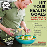 Brick House Creamy Garlic Herb Vinaigrette Dressing & Marinade, 12 oz, Low Sodium, Zero Carb, Dairy Free, Gluten Free, Non-GMO, No Sugar, Keto