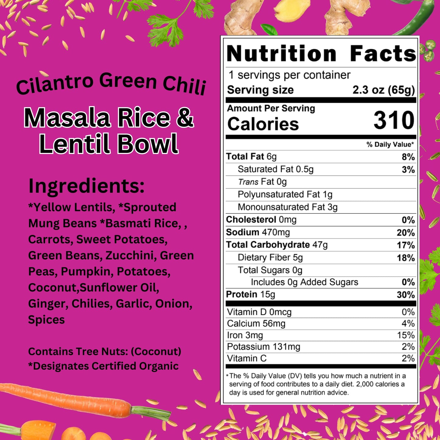 Aahana's Lentil Bowl - Masala - Vegan Food, Gluten Free Meals, Kosher, Non-GMO, Plant-Based, Meals Ready To Eat Indian Food & Vegetarian Food | Just